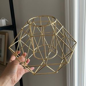 Gold accent decor wine / plant holder